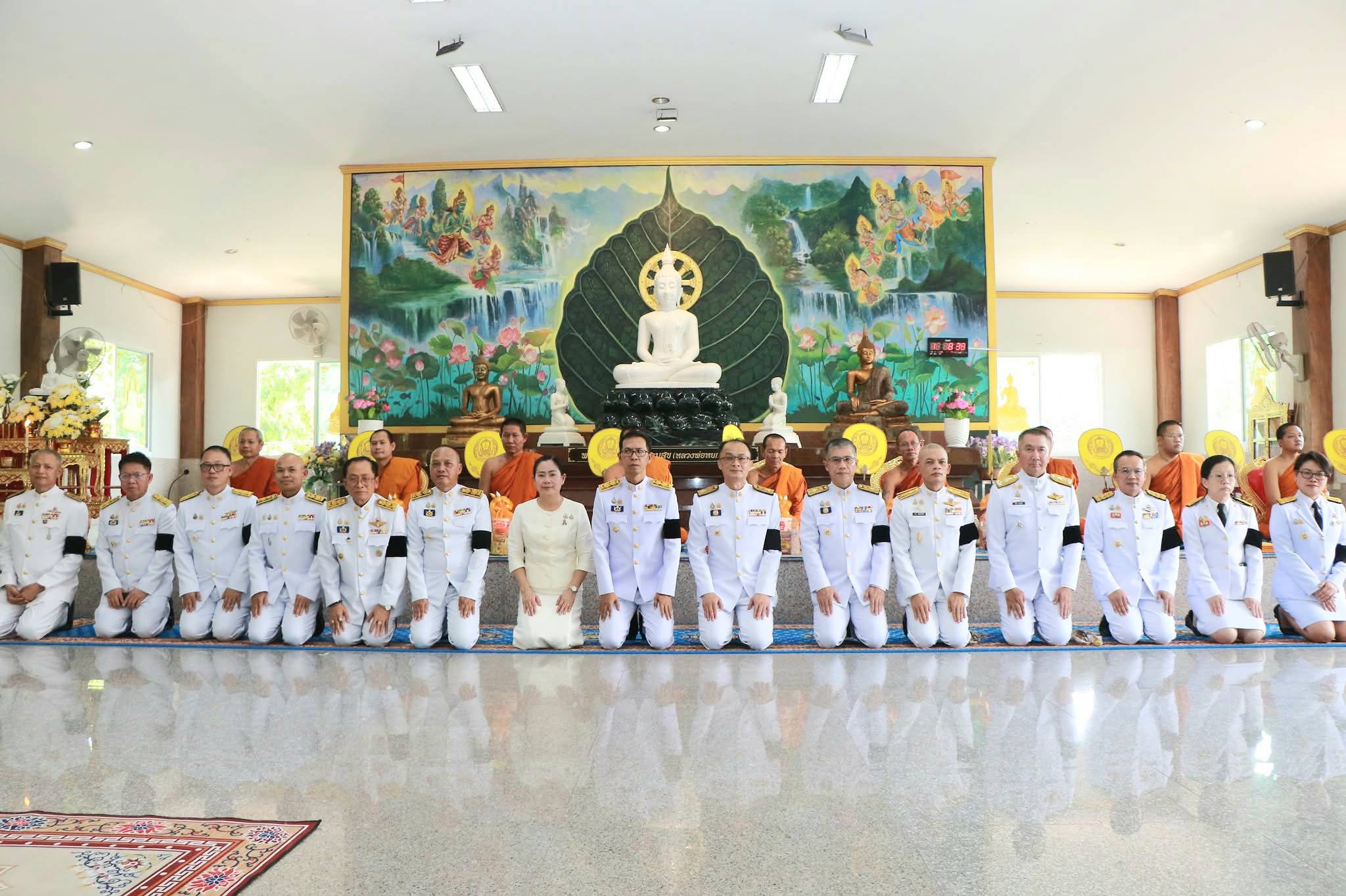 พช.อำนาจเจริญ ร่วมพิธีเจริญพระพุทธมนต์เฉลิมพระเกียรติ เจ้าฟ้าทีปังกรรัศมีโชติฯ เนื่องในวันคล้ายวันประสูติ 29 เมษายน