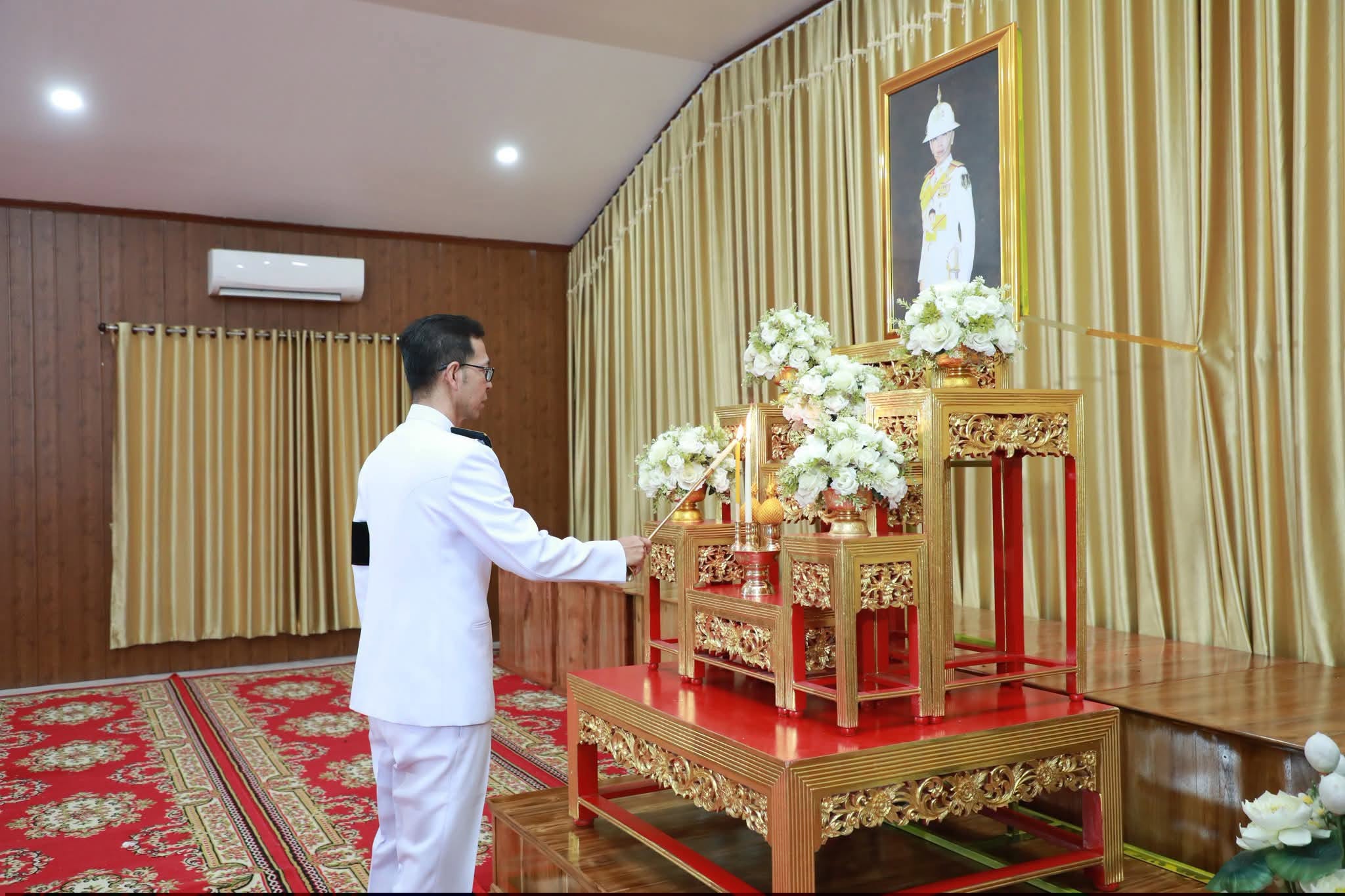 พช.อำนาจเจริญ : ร่วมประกอบพิธีบำเพ็ญกุศลและทำบุญตักบาตร ถวายเป็นพระกุศลแด่ เจ้าฟ้าพัชรกิติยาภาฯ ในวาระครบ 100 วัน (สตมวาร) แห่งการสิ้นพระชนม์